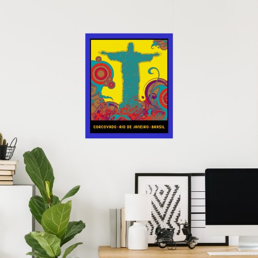 Corcovado graphic poster (Heimbüro)