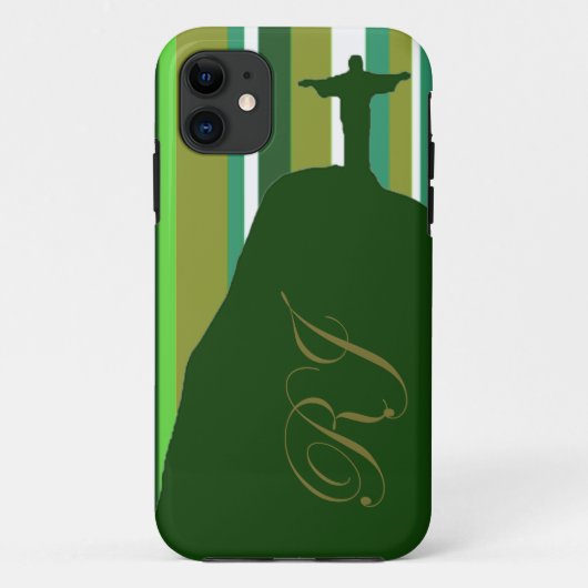 Corcovado mit RJ-Initialen Case-Mate iPhone Hülle (Rückseite)