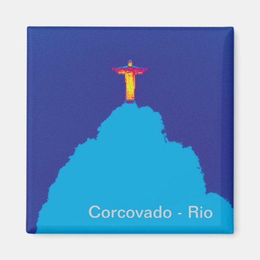 Corcovado Rio Brasil Magnet (Vorne)