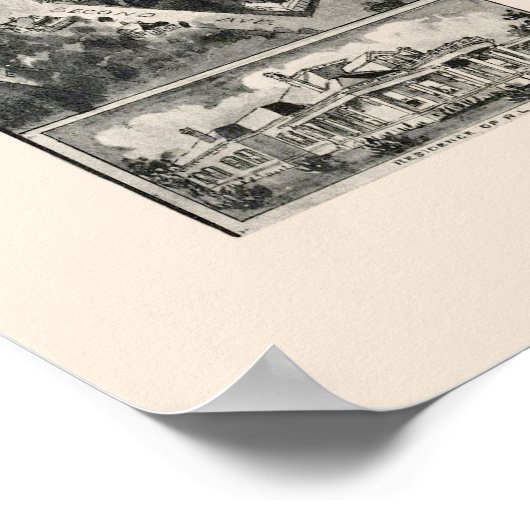 Cordele, GA Panorama Karte - 1908 Poster (Ecke)