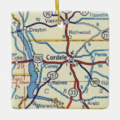 Cordele Georgia Keramikornament (Vorderseite)