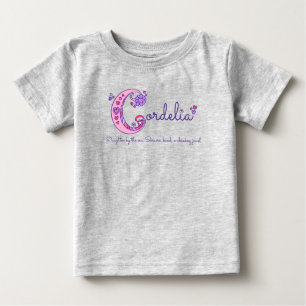 Cordelia Girls Name & Bedeutung C Monogramm Shirt