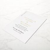 Cordelia Moderne Hochzeit retten das Datum Folieneinladung (Gedreht)