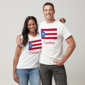 Cordero Puertorikaner-Flagge T-Shirt (Unisex)