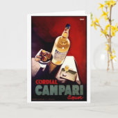 Cordial Campari Karte (Gelbe Blume)