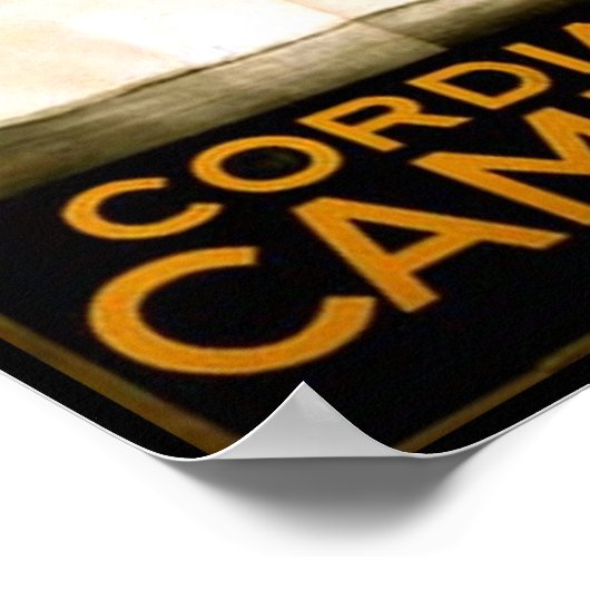 Cordial Compari Poster (Ecke)