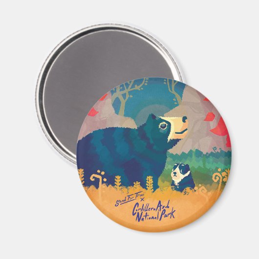 Cordillera Azul Magnet (Vorderseite/Rückseite)