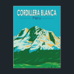Cordillera Blanca Peru Kunst, Dichtung und Musik V Postkarte<br><div class="desc">Cordillera Blanca im Stil der Vektorkunst. Die Cordillera Blanca ist eine Gebirgskette in Peru,  die Teil der größeren Anden-Reihe ist.</div>