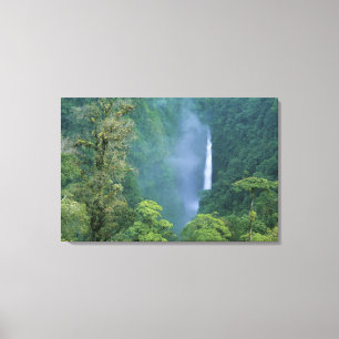 Cordillera Central, Angel Congo) Wasserfall, viele Leinwanddruck