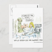 Cordless Baby Funny Cards T-Shirts Tasse und Gesch Postkarte (Vorne/Hinten)