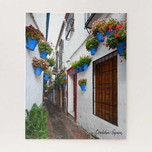 Cordoba Alleyway - das wirkliche Spanien Puzzle (Vertikal)