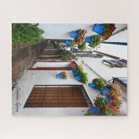 Cordoba Alleyway - das wirkliche Spanien Puzzle (Horizontal)