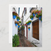 Cordoba Alleyway - Spanien Postkarte (Vorne/Hinten)
