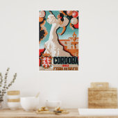 Cordoba Festival Plakat 1952 Spanien Kunst Spanisc (Küche)