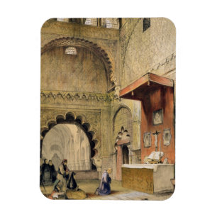 Cordoba: Mönch, der an einem christlichen Altar i Magnet