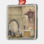 Cordoba: Mönch, der an einem christlichen Altar in Silbernes Ornament (Links)