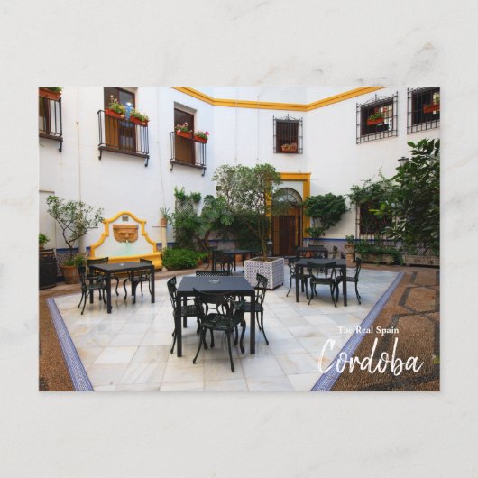 Cordoba Patio, Spanien Postkarte (Vorderseite)