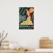 Cordoba Print Spain Travel Poster Spanish Art (Küche)