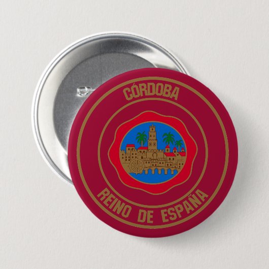 Córdoba RundEmblem Button (Vorne & Hinten)