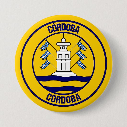 Córdoba RundEmblem Button (Vorderseite)