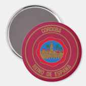Córdoba RundEmblem Magnet (Vorderseite/Rückseite)