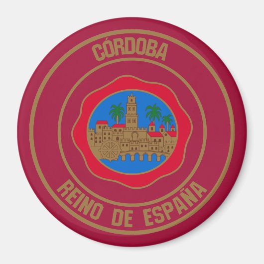 Córdoba RundEmblem Magnet (Vorne)