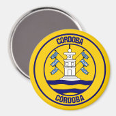 Córdoba RundEmblem Magnet (Vorderseite/Rückseite)