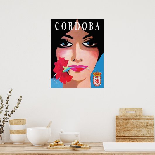 Cordoba, Spanien, gegenüber einer wunderschönen Fr Poster (Küche)