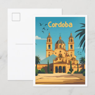 Cordoba Spanien Kunst Vintage Reise Postkarte