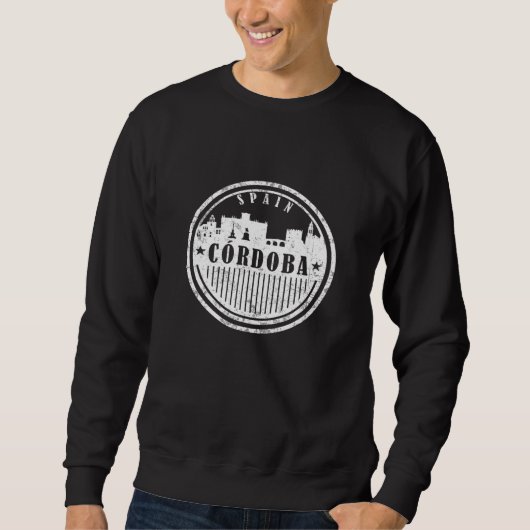 Cordoba Spanien Vintages Design Sweatshirt (Vorderseite)