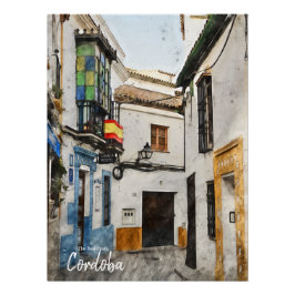 Cordoba Street - Spanien Poster