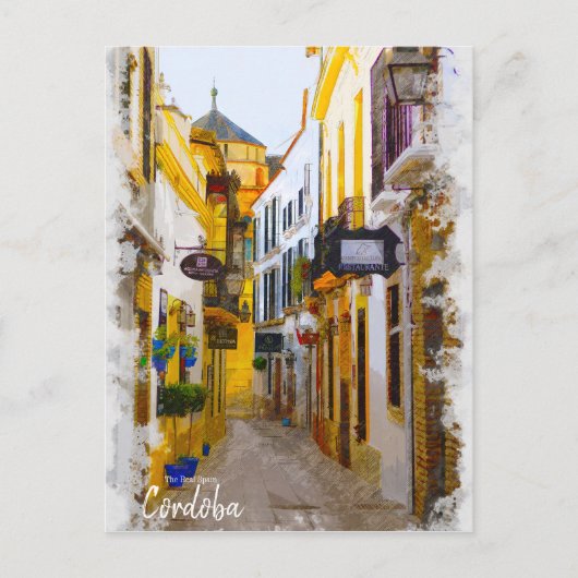Cordoba Street - Spanien Postkarte (Vorderseite)