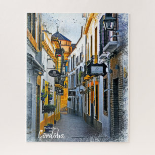 Cordoba Street - Spanien Postkarte Puzzle