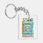 Cordonnerie Wasserfarben Sketch Schlüsselanhänger (Vorderseite links)