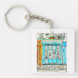 Cordonnerie Wasserfarben Sketch Schlüsselanhänger