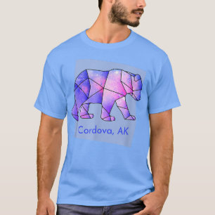 Cordova AK Galaxy Bear Abstrakt Geometrie Tier T-Shirt