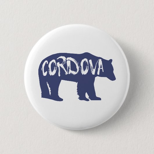 Cordova Alaska Bear Button (Vorderseite)
