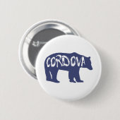 Cordova Alaska Bear Button (Vorne & Hinten)