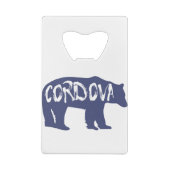 Cordova Alaska Bear Geldbeutel Flaschenöffner (Rückseite)