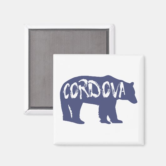 Cordova Alaska Bear Magnet (Vorderseite/Rückseite)