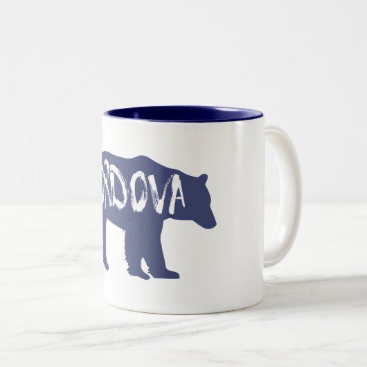 Cordova Alaska Bear Zweifarbige Tasse (VorderseiteRechts)