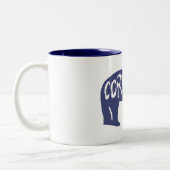 Cordova Alaska Bear Zweifarbige Tasse (Links)