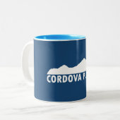 Cordova Alaska Bitte Zweifarbige Tasse (Vorderseite Links)
