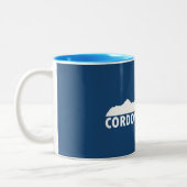 Cordova Alaska Bitte Zweifarbige Tasse (Links)