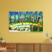 Cordova, Alaska - Große Briefmarkenszenen Leinwanddruck (Insitu (Wohnzimmer))