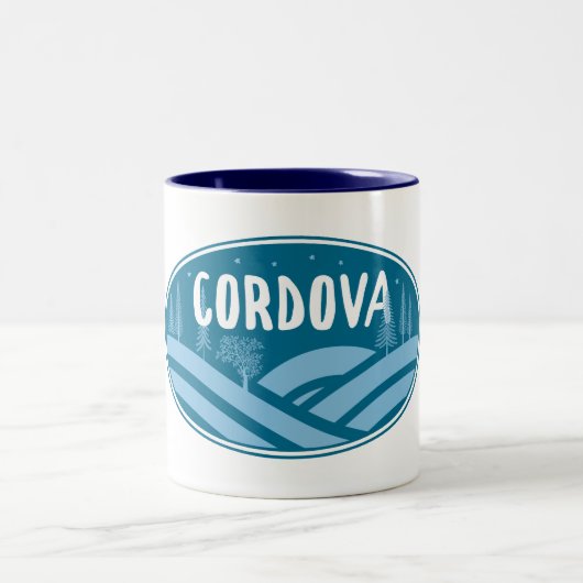 Cordova Alaska Outdoors Zweifarbige Tasse (Mittel)