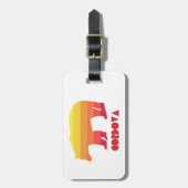 Cordova Alaska Rainbow Bear Gepäckanhänger (Vorderseite vertikal)