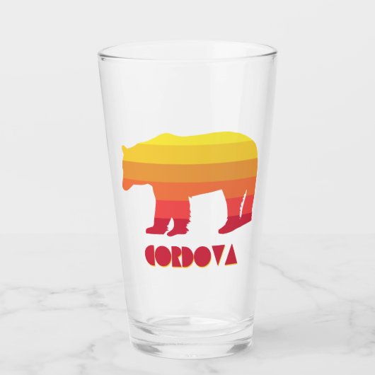 Cordova Alaska Rainbow Bear Glas (Vorderseite)