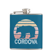 Cordova Alaska Retro Bär Flachmann (Vorderseite)