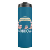 Cordova Alaska Retro Bär Thermosbecher (Vorderseite)